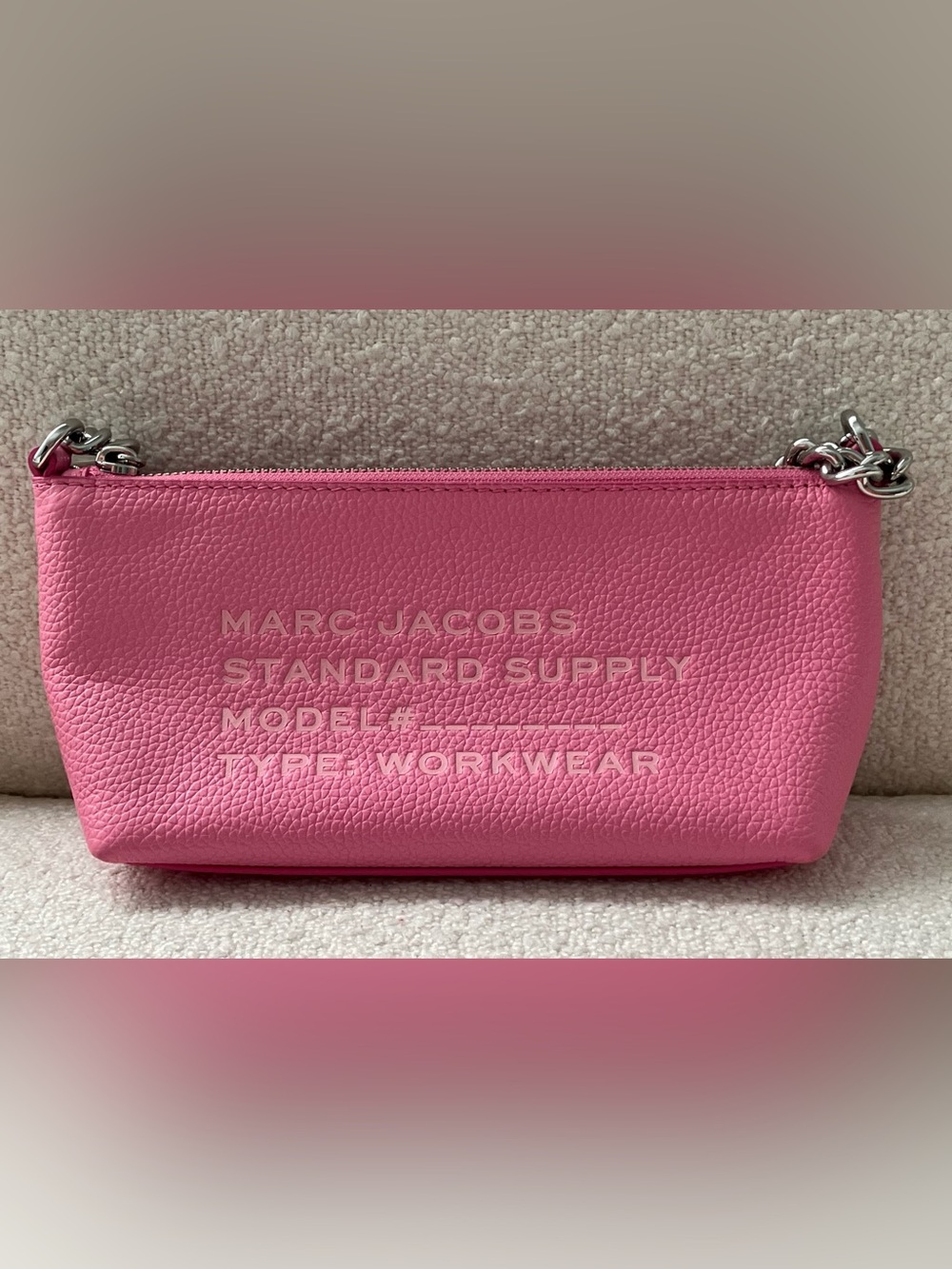 Marc Jacobs Pink Standard Supply Workwear Chain Shoulder Bag - Picture 2 of 5